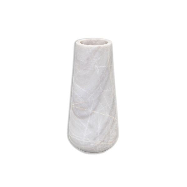 Bianco White Marble Vase